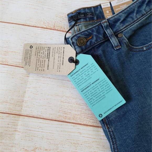 PrAna Sienna Stretchy Jeans in True Blue Organic Cotton Women's Size 8/29 - Picture 6 of 12